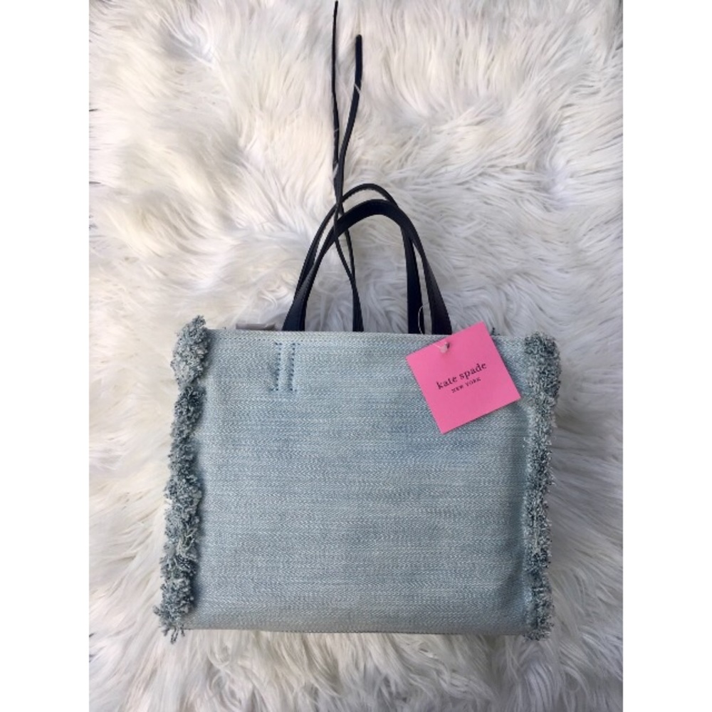 NWT Katespade Sam denim satchel - Picture 13 of 15